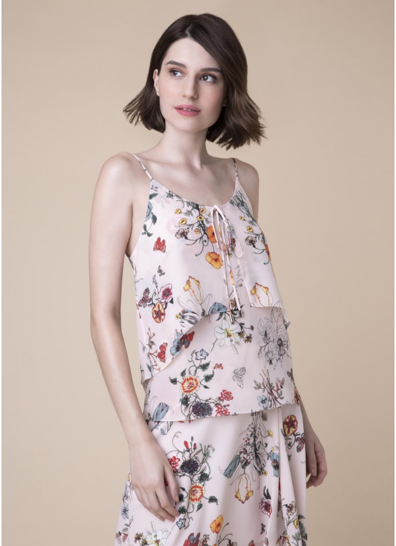 Regata Flor Capsula Estampado Flor Capsula