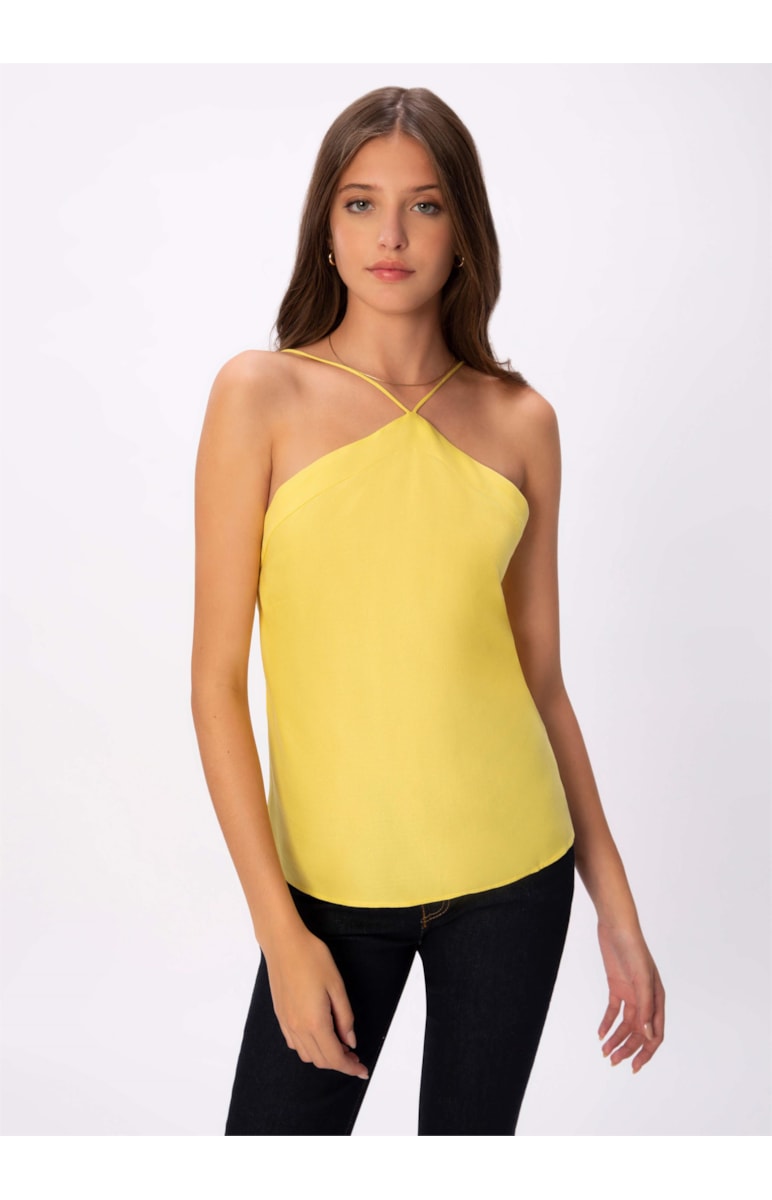 Regata Linho Fine Straps Lemon