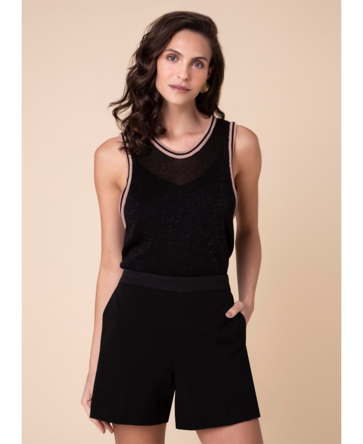 Regata Lurex Preto