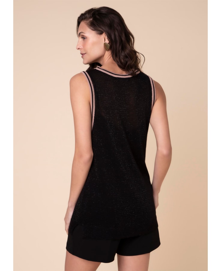 Regata Lurex Preto