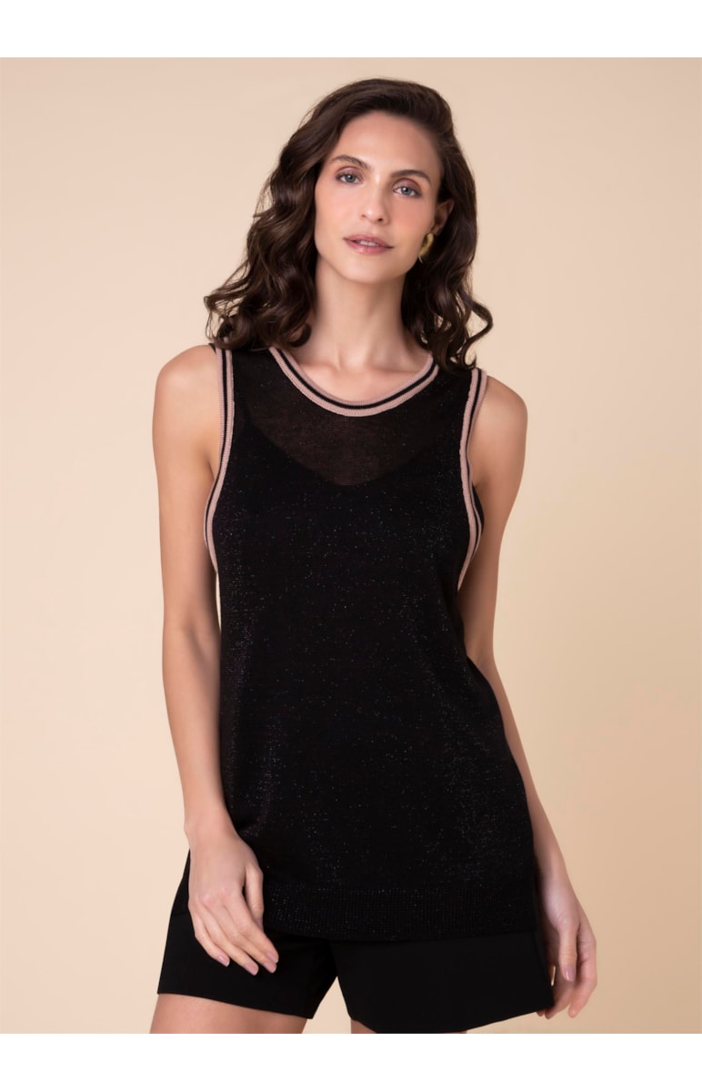 Regata Lurex Preto
