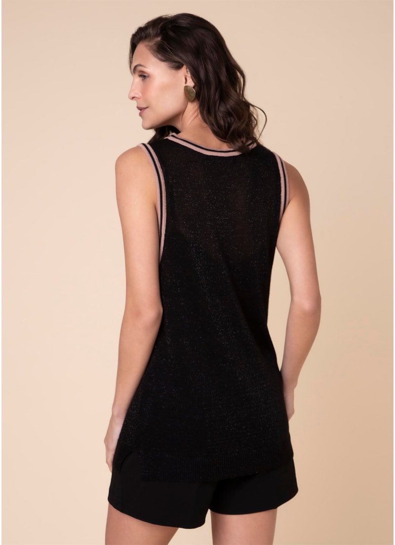 Regata Lurex Preto