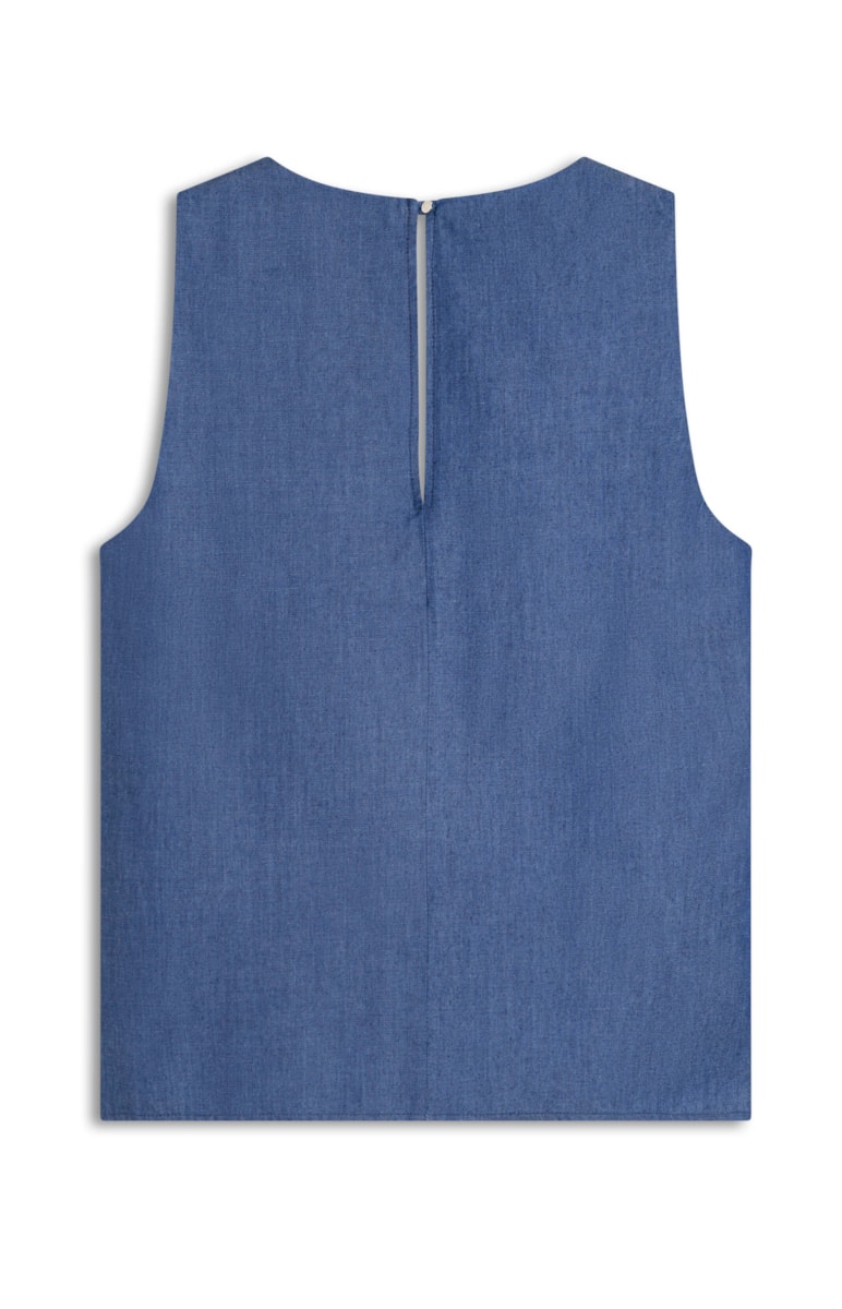 Regata Lyoncel Denim Fenda Marinho