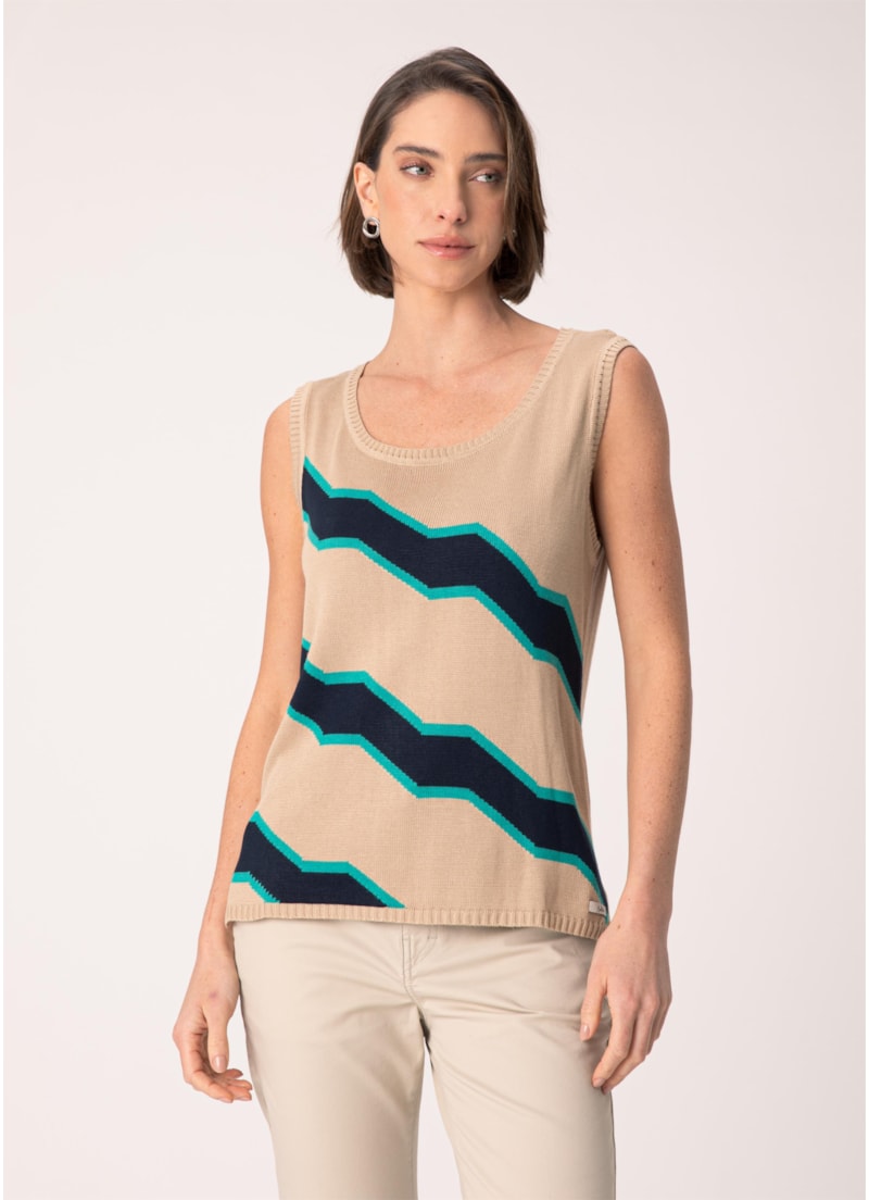 Regata Maxi Zig Zag Bege