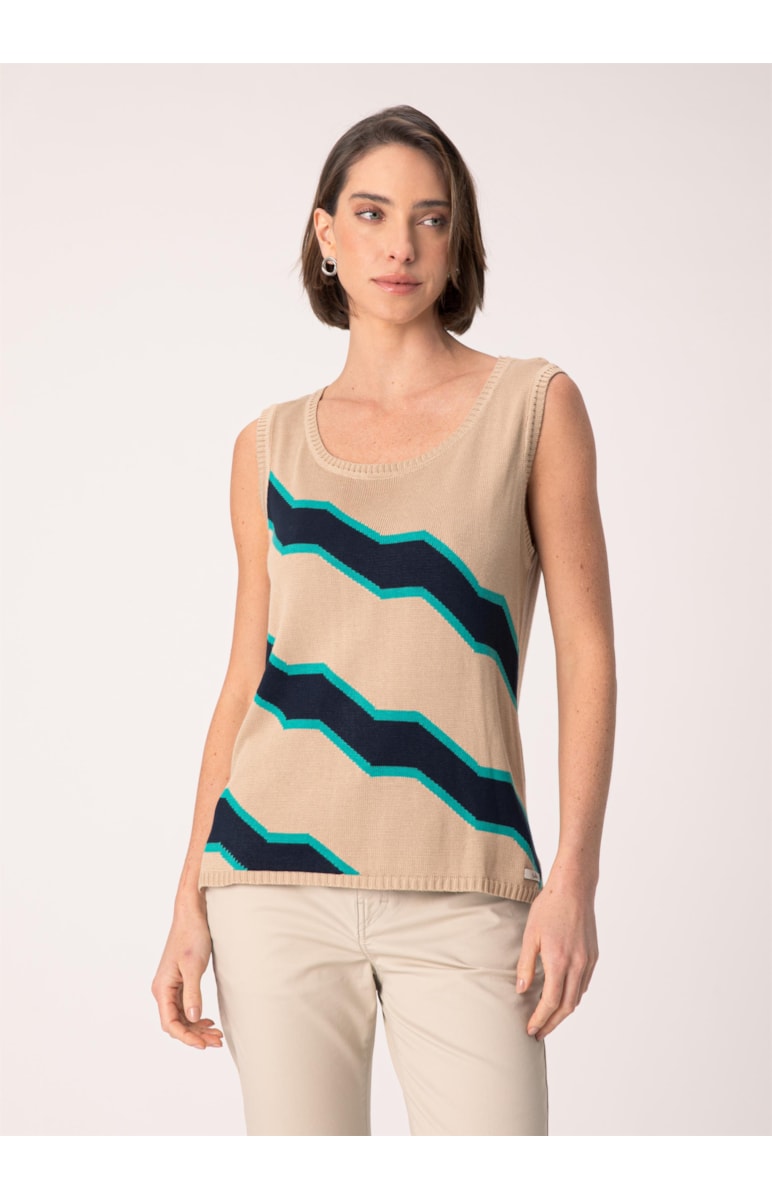 Regata Maxi Zig Zag Bege