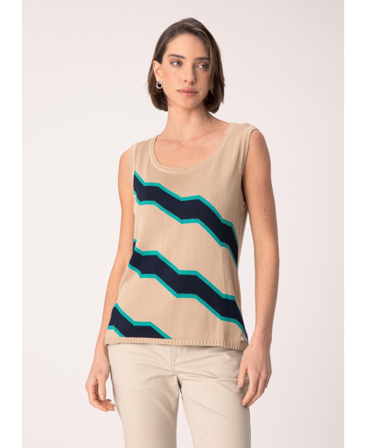 Regata Maxi Zig Zag Bege