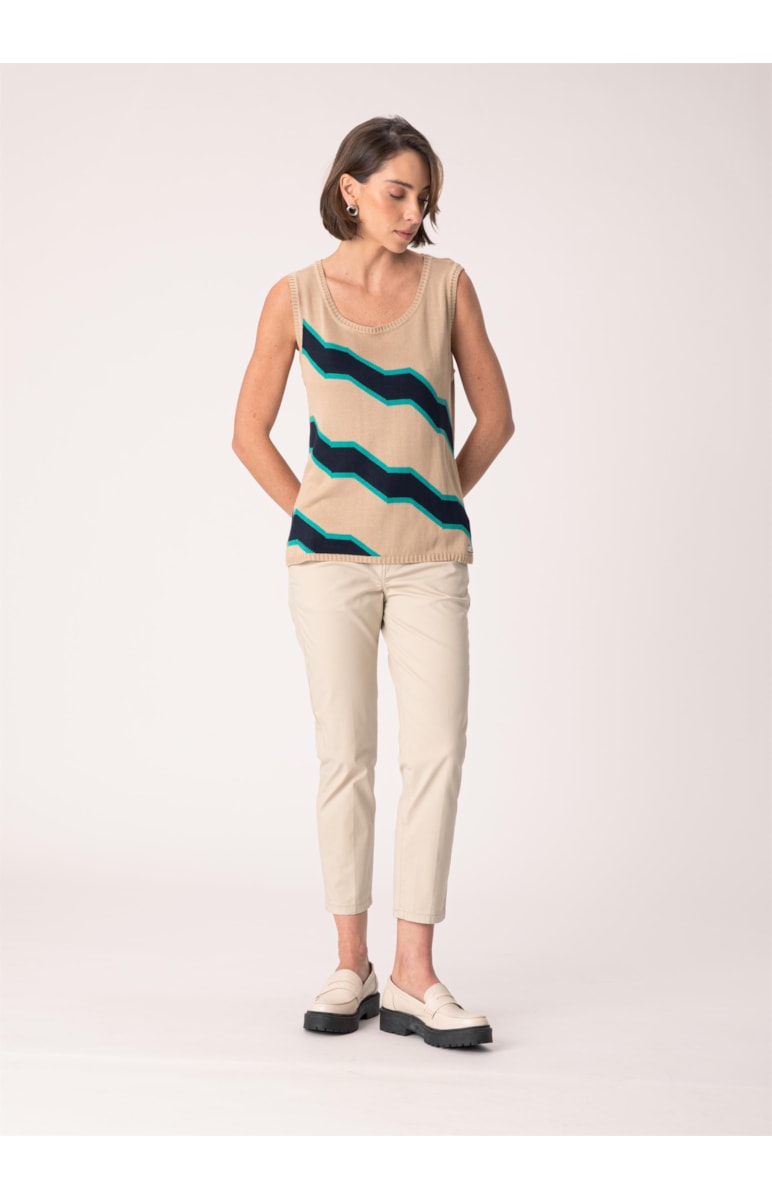 Regata Maxi Zig Zag Bege