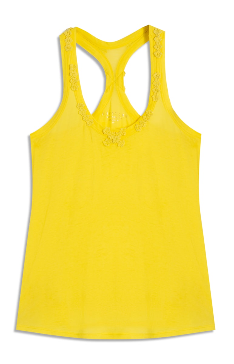 Regata Nadador Aplicacao Amarelo