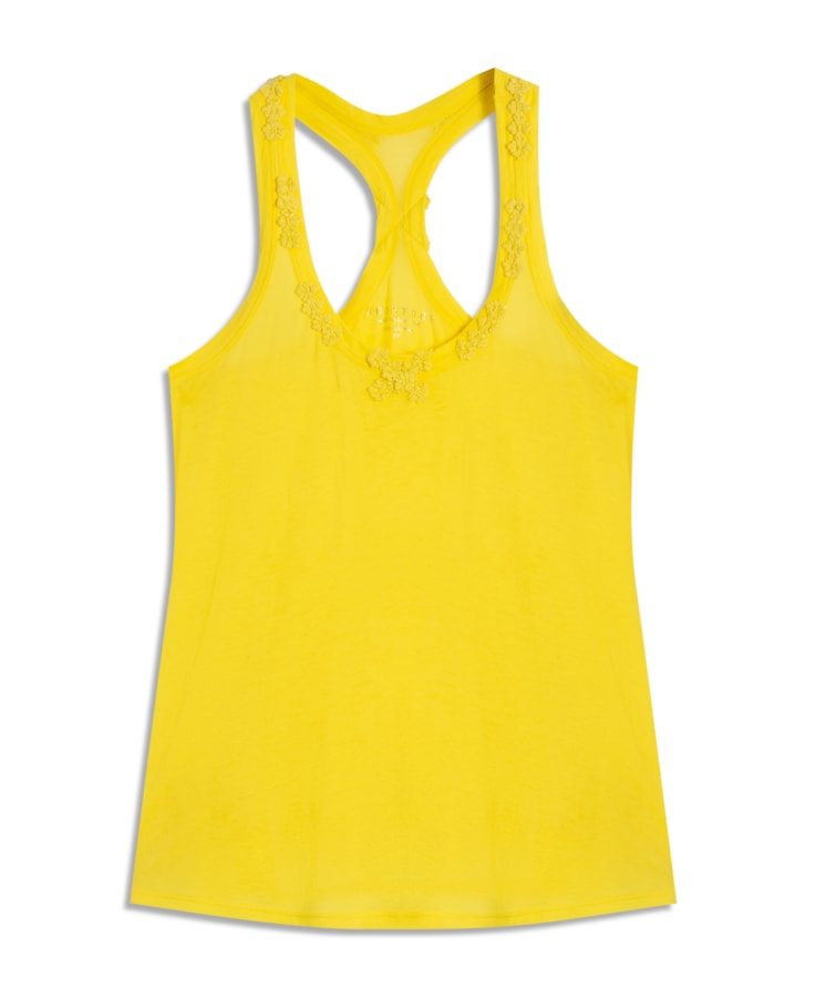 Regata Nadador Aplicacao Amarelo