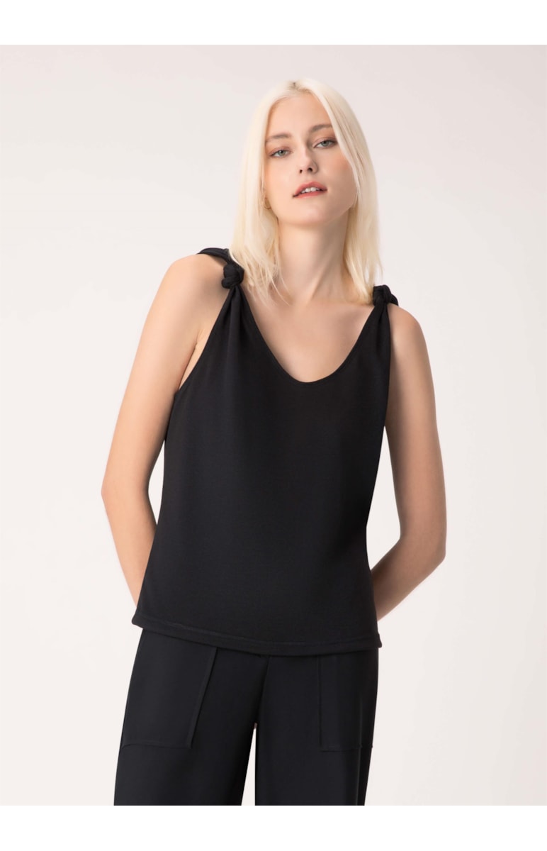 Regata Nó Tricot Preto