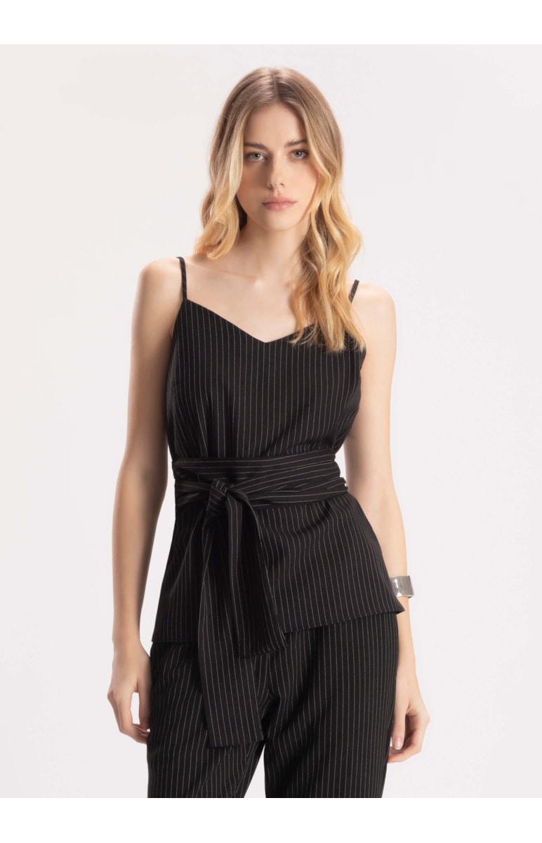 Regata Pin Stripes Preto
