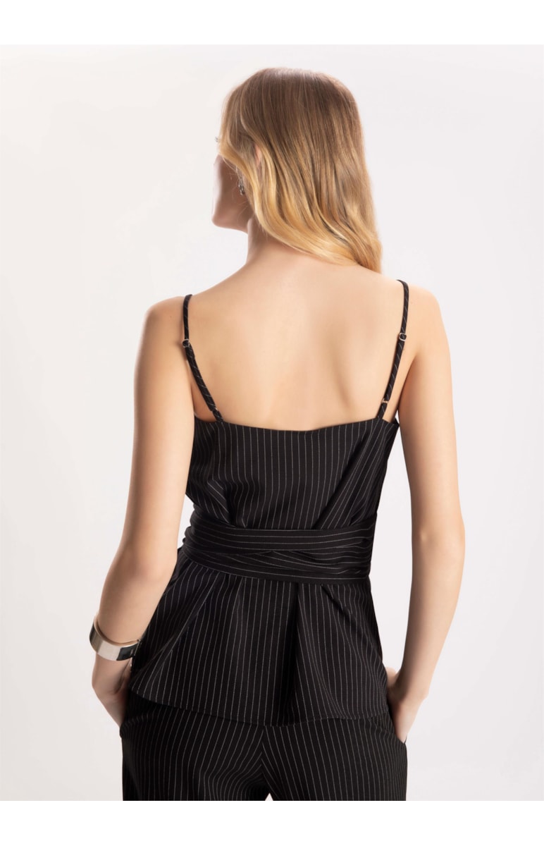 Regata Pin Stripes Preto