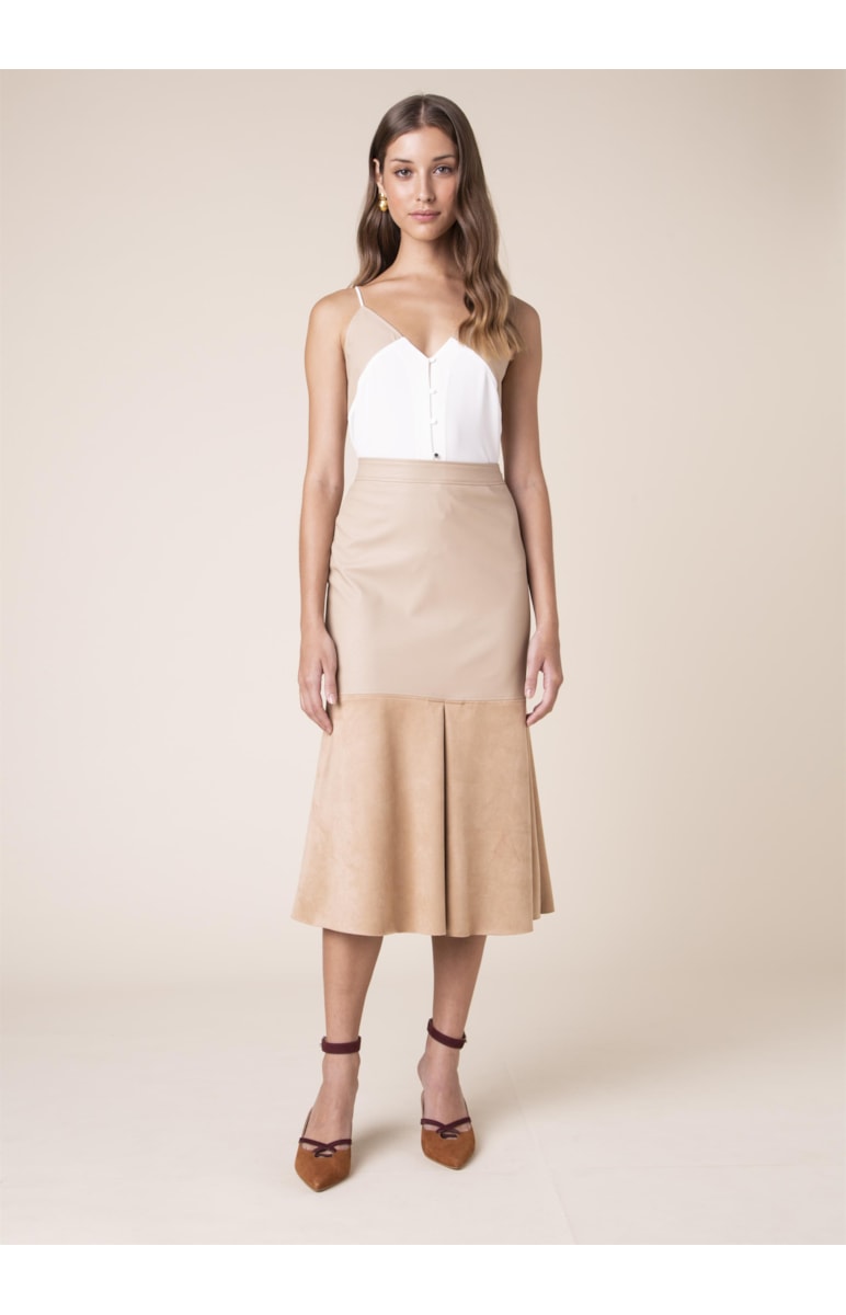 Regata Recorte Bicolor Off White
