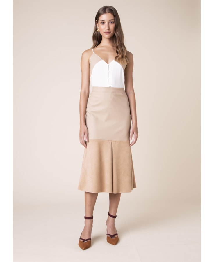 Regata Recorte Bicolor Off White
