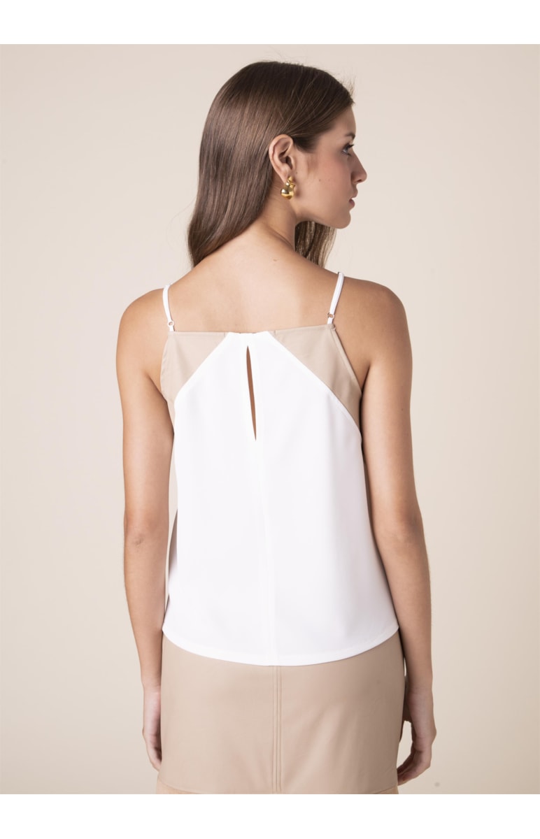 Regata Recorte Bicolor Off White
