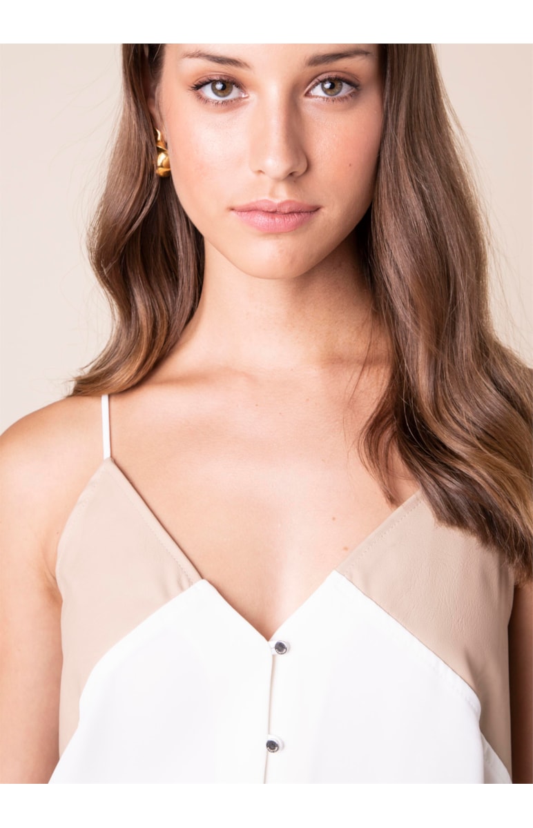 Regata Recorte Bicolor Off White