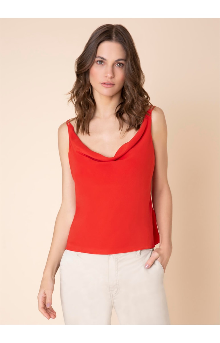 Regata Seda Degagê Vermelho