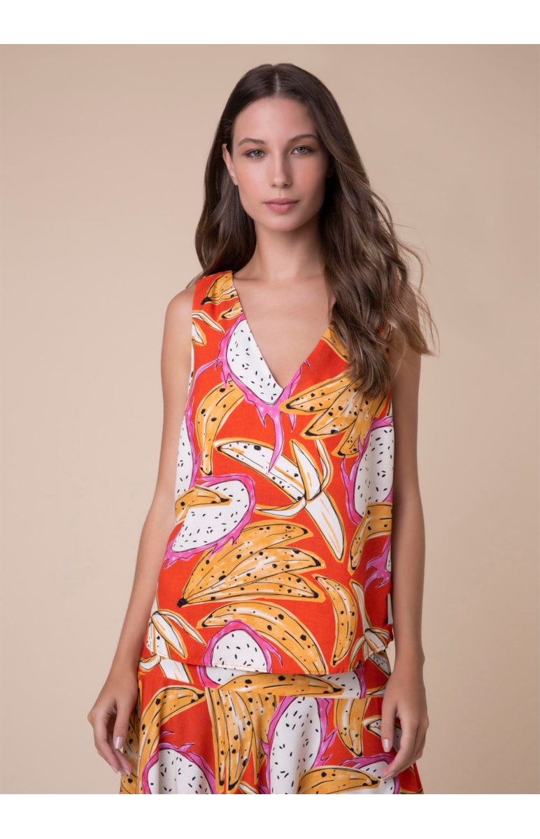 Regata Tropical Bananas Estampado
