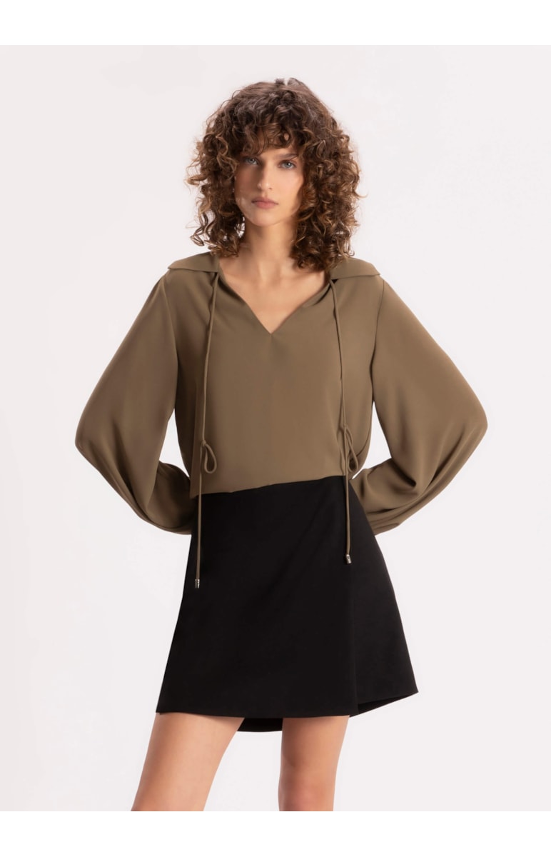 Saia Alfaiataria Classic Envelope Preto