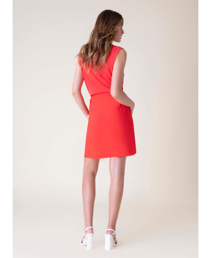 Saia Alfavisco Texture Vermelho