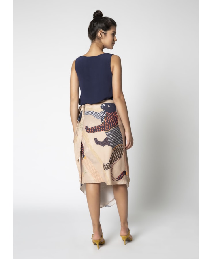 Saia Animal Patch Estampado