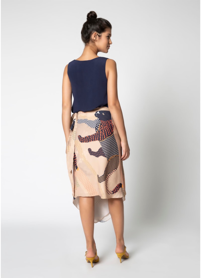 Saia Animal Patch Estampado