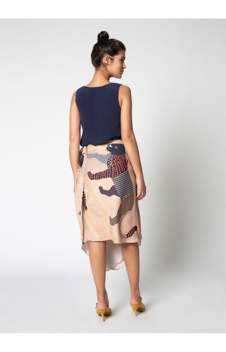 Saia Animal Patch Estampado