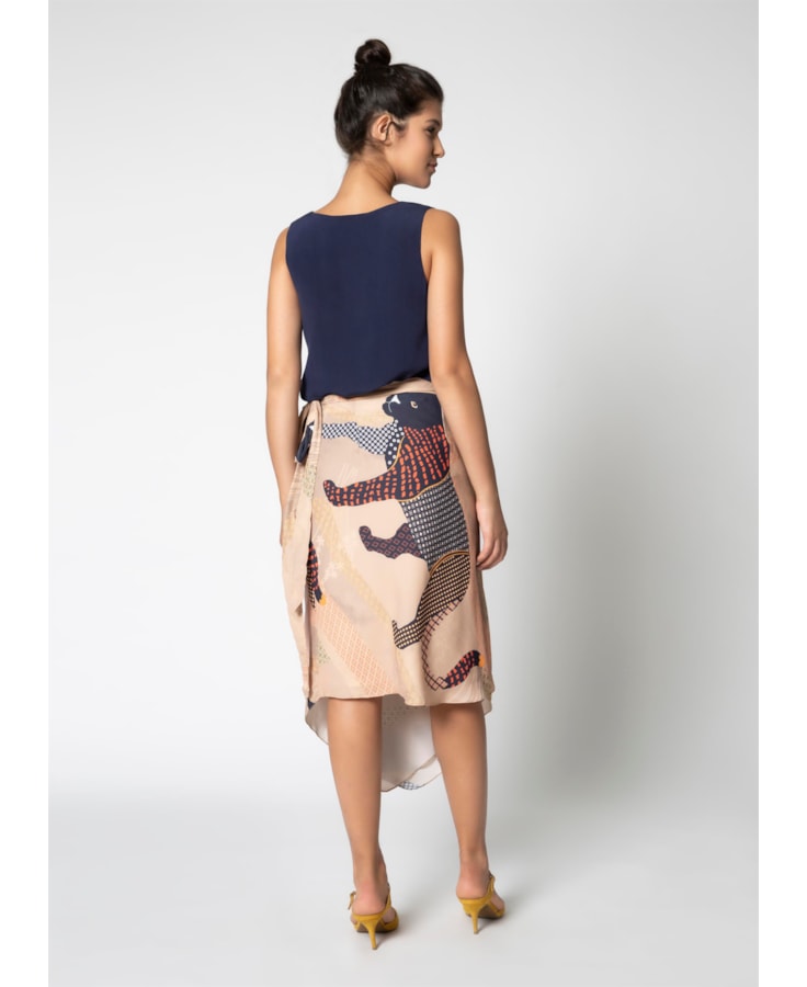 Saia Animal Patch Estampado