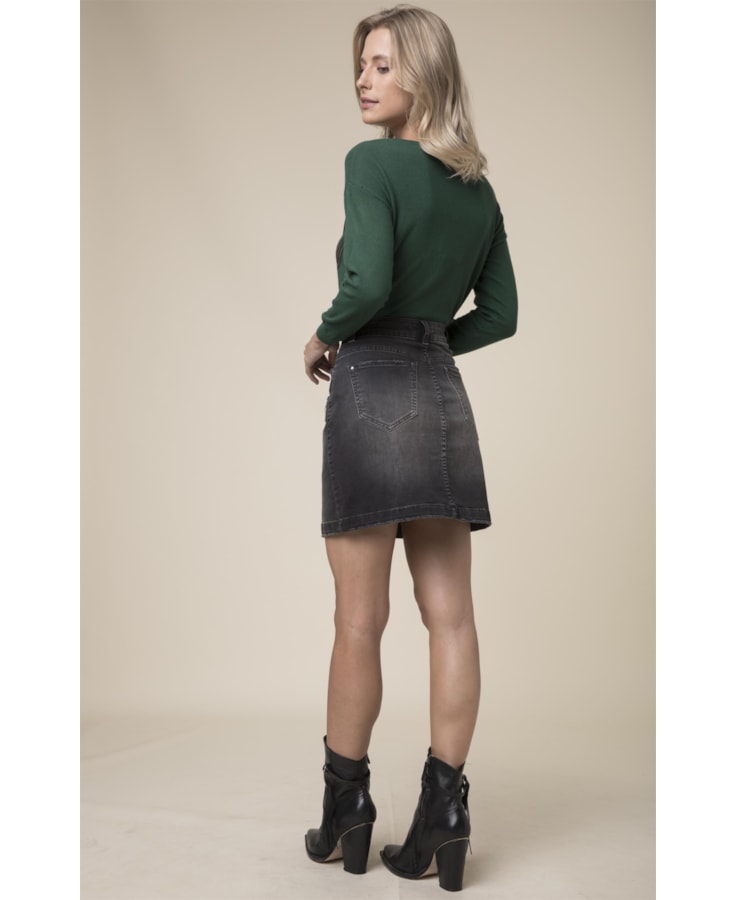 Saia Black Elastic Vista B-126 Lav.Escuro C/Puidos