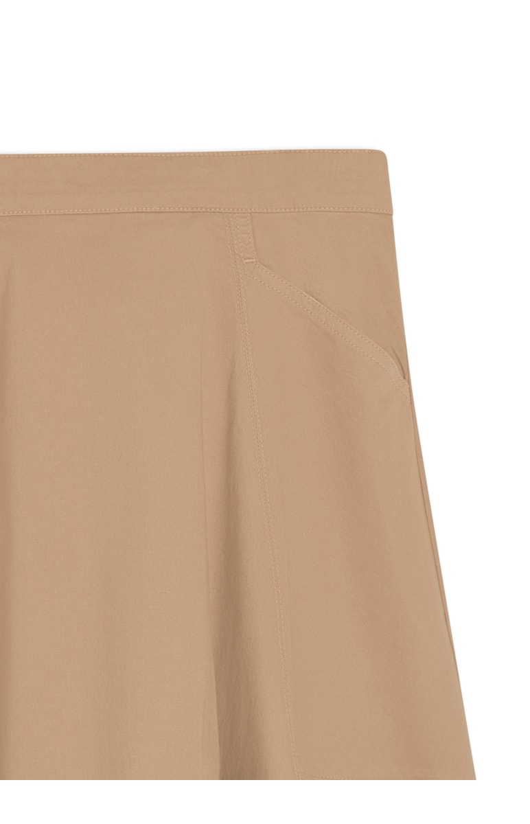 Saia Color Canvas Midi Recortes Camel