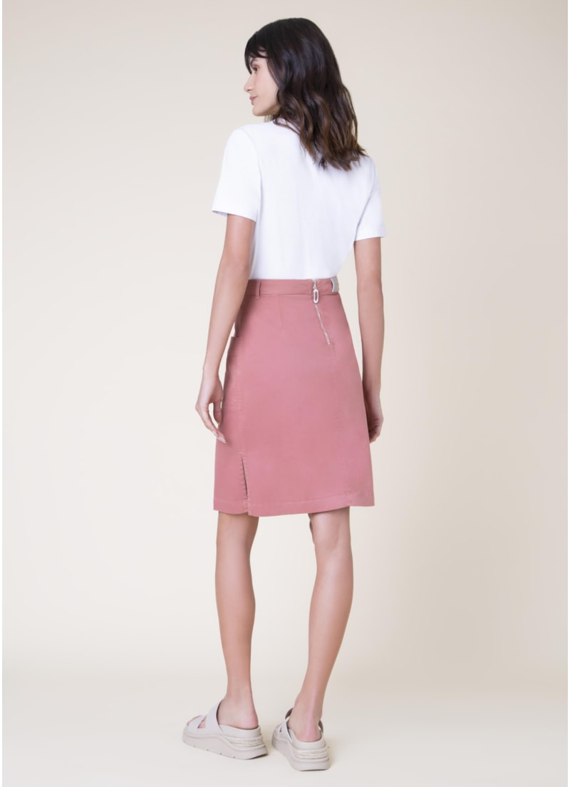 Saia Color Modal Ii Rosa Velho