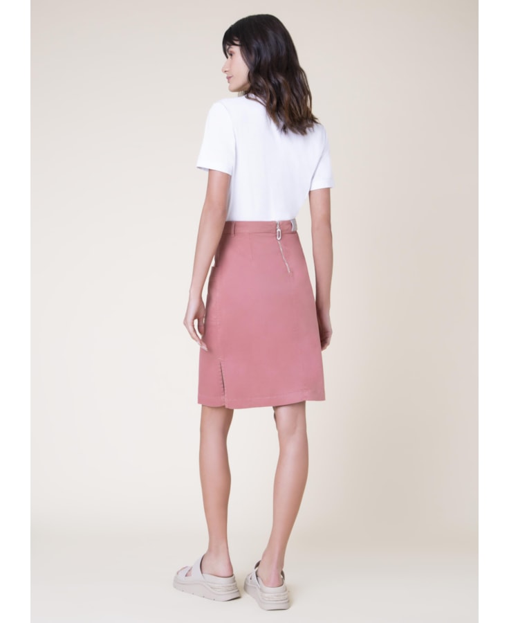 Saia Color Modal Ii Rosa Velho