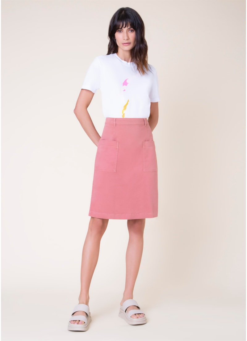 Saia Color Modal Ii Rosa Velho