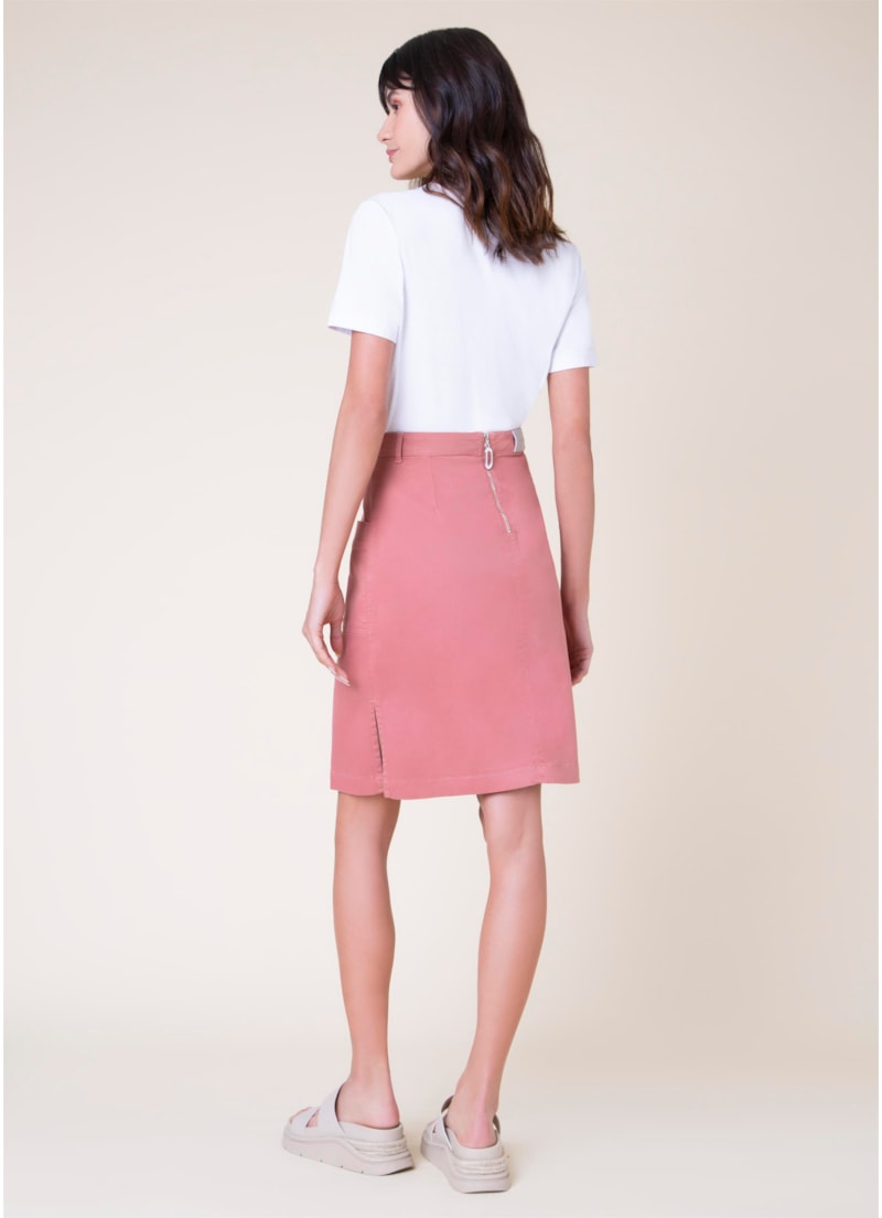 Saia Color Modal Ii Rosa Velho
