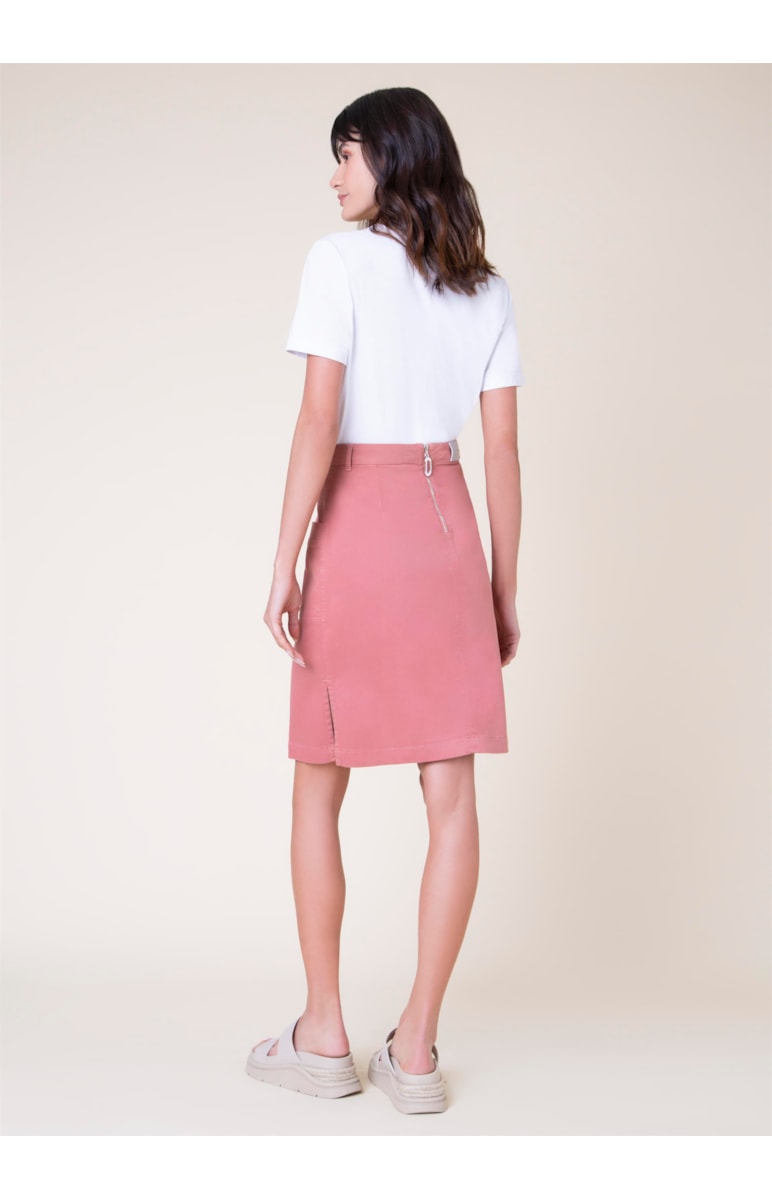 Saia Color Modal Ii Rosa Velho