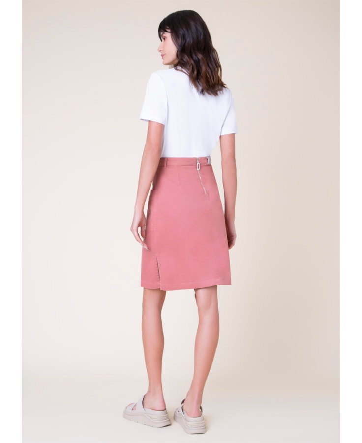 Saia Color Modal Ii Rosa Velho