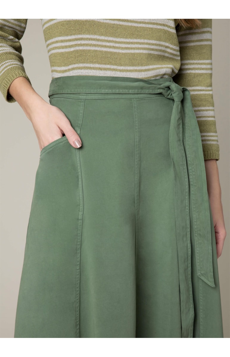 Saia Color Modal Verde Oliva