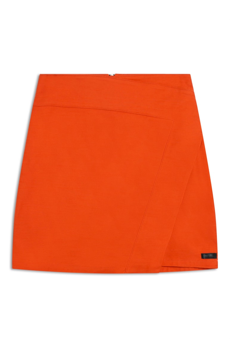 Saia Cotton Span Transpassada Laranja
