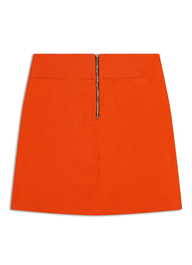 Saia Cotton Span Transpassada Laranja