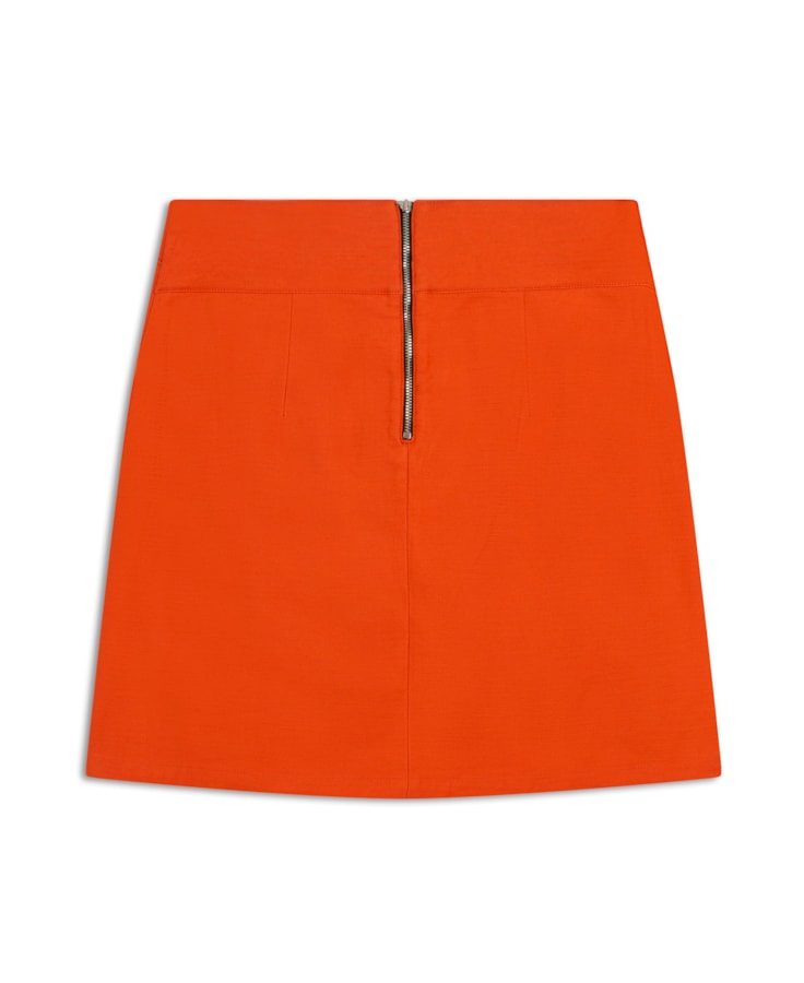 Saia Cotton Span Transpassada Laranja
