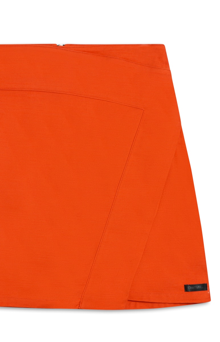 Saia Cotton Span Transpassada Laranja
