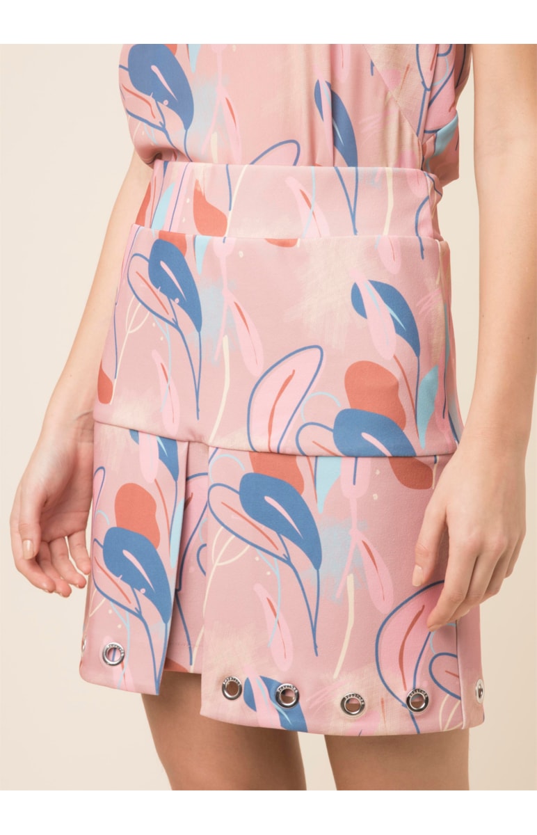 Saia Crepe Estampado
