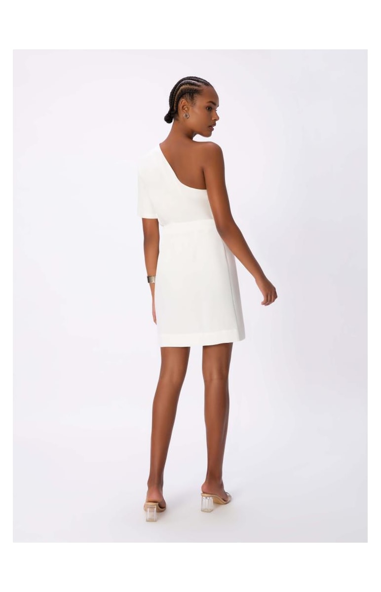 Saia Curta Cós Deslocado Off White