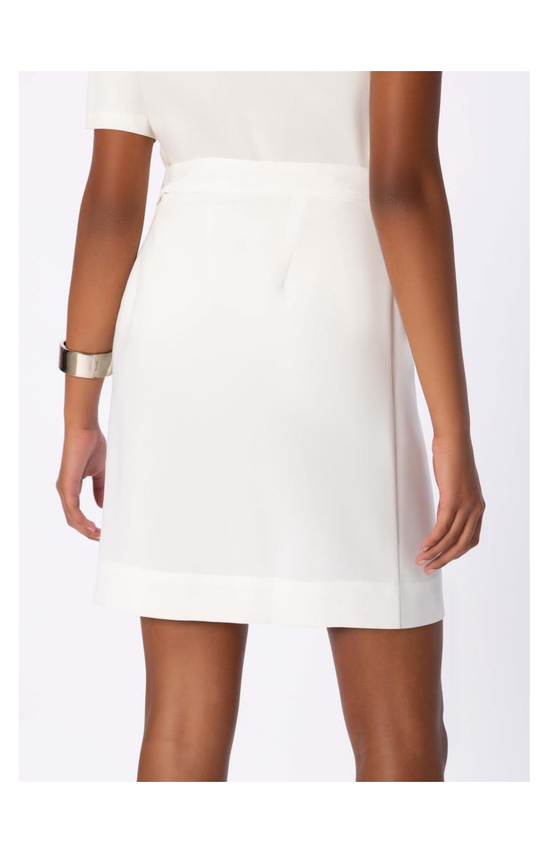 Saia Curta Cós Deslocado Off White