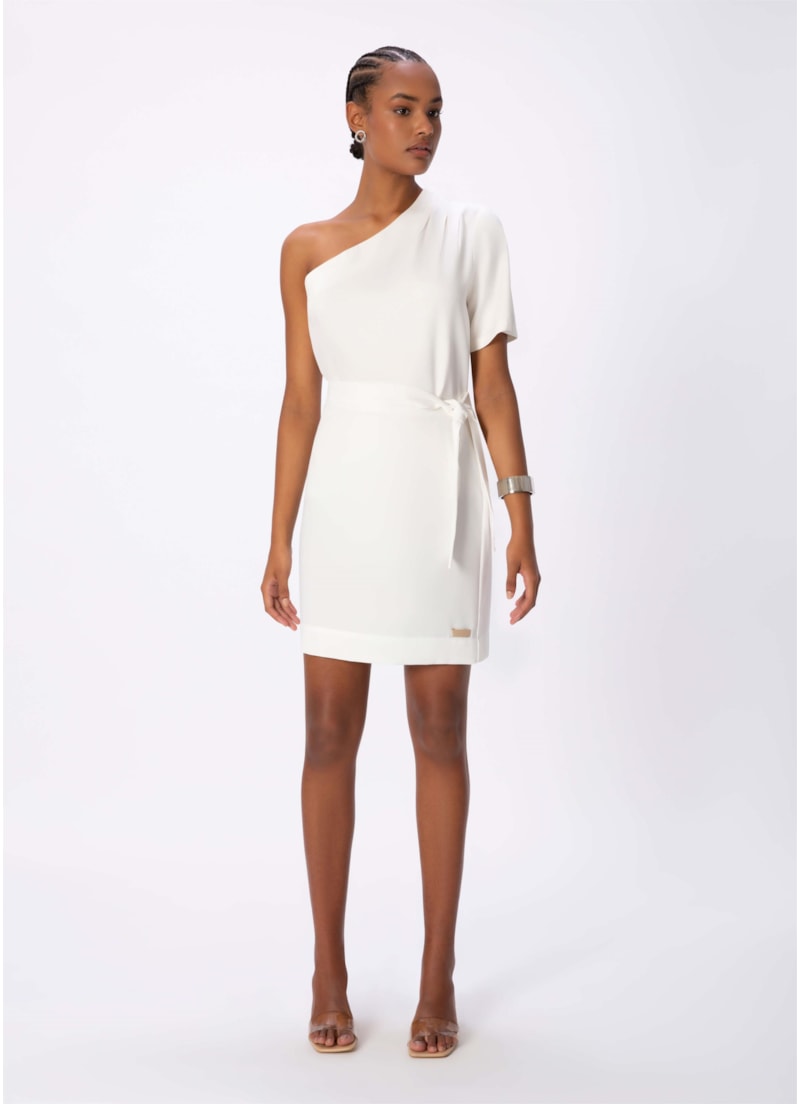 Saia Curta Cós Deslocado Off White