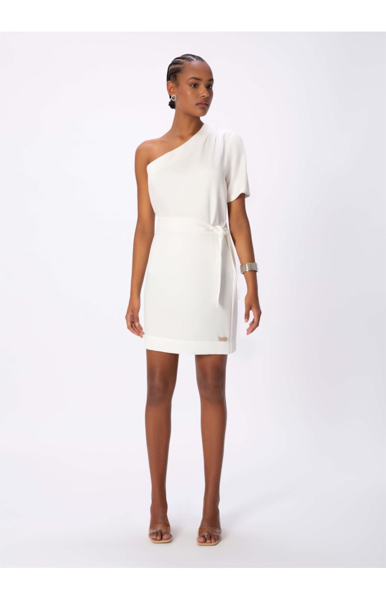 Saia Curta Cós Deslocado Off White