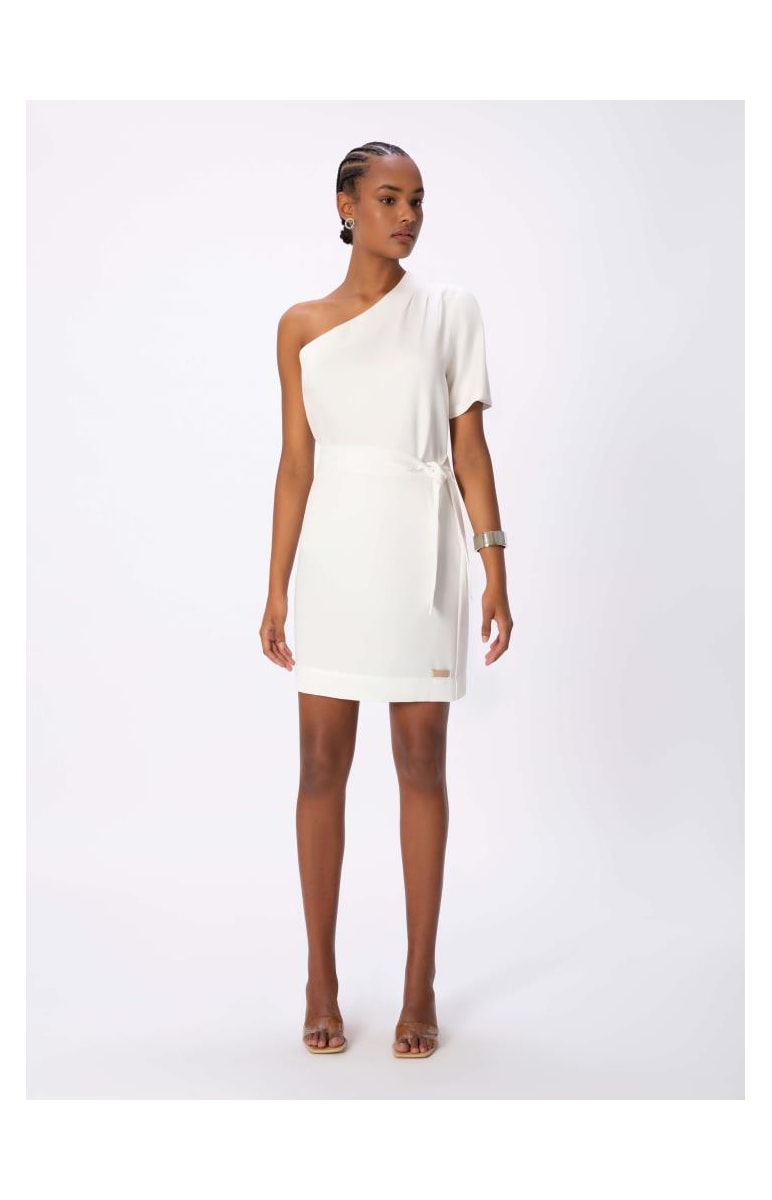 Saia Curta Cós Deslocado Off White