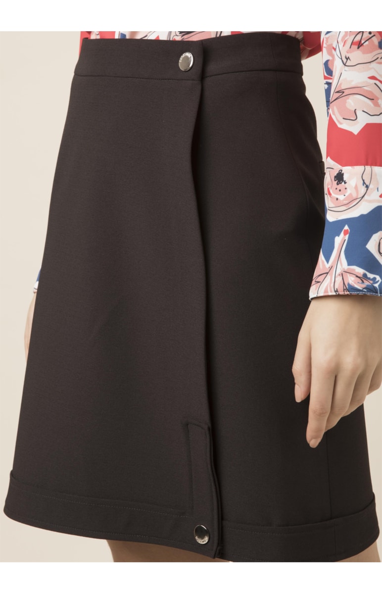 Saia Curta Envelope Lapela Dark Navy