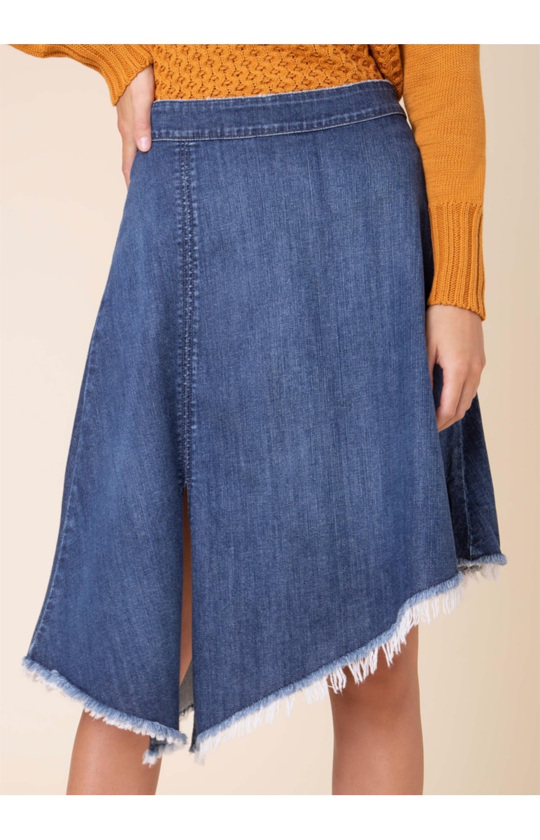 Saia Deep Blue Fenda B-282-Lav.Escuro C/Rebolo
