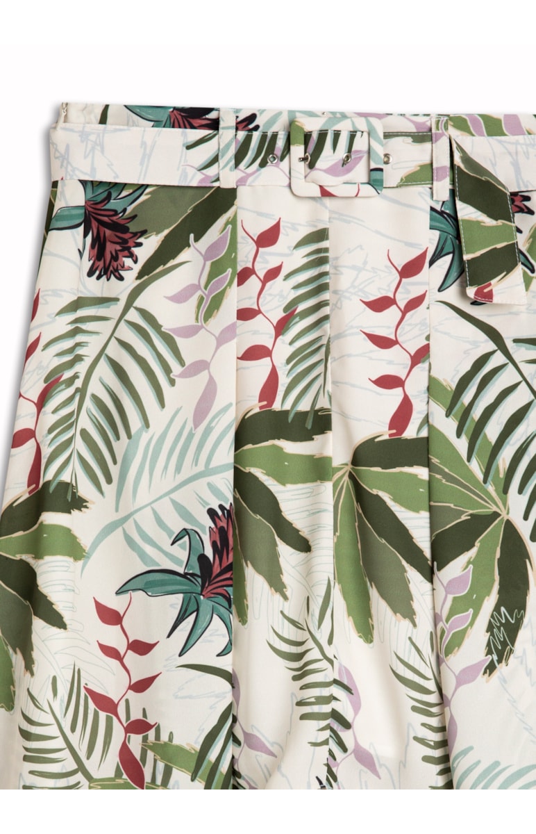 Saia Estampada Fivela Estampado